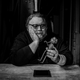 Guillermo del Toro and his toy